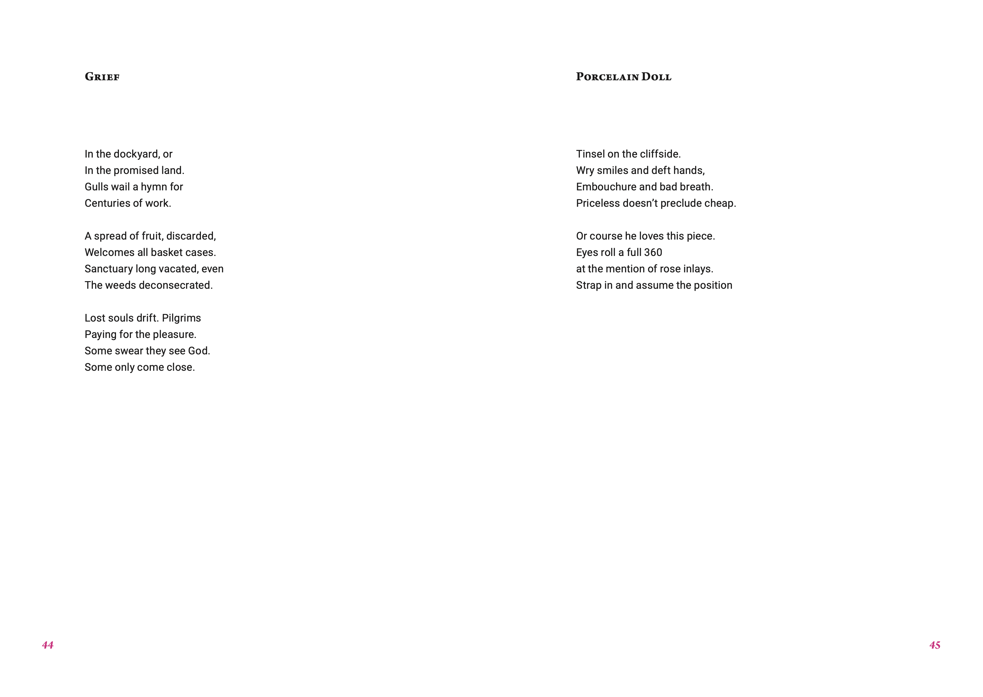 A white page with several paragraphs of black text from the Writing Our Futures zine.